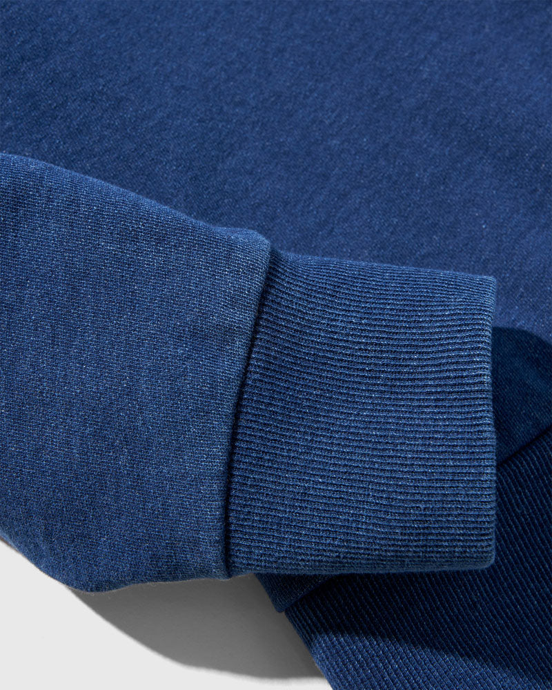 Load image into Gallery viewer, Organic Indigo Throwback Sweatshirt