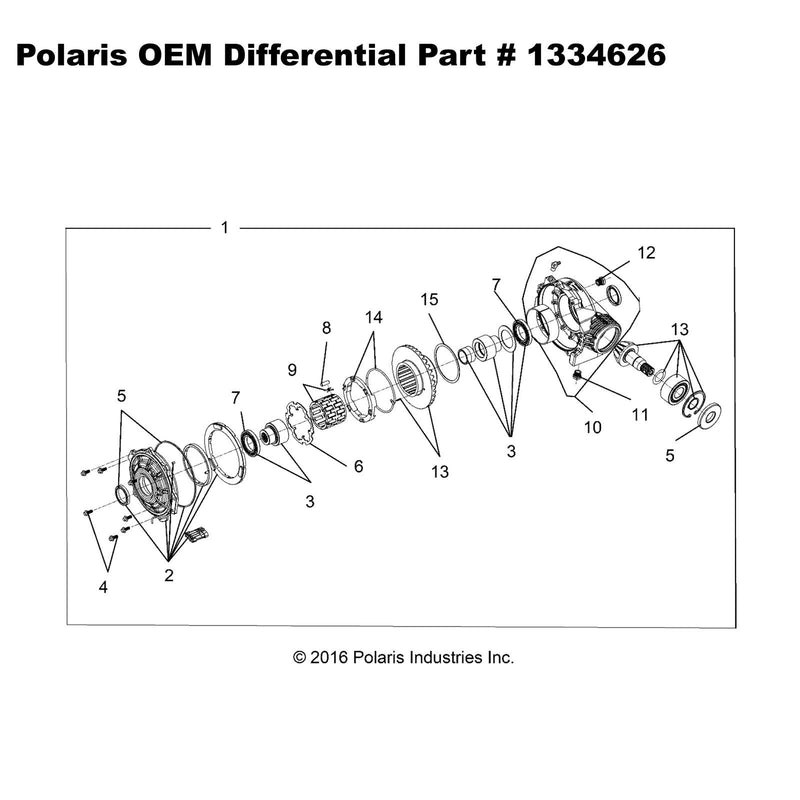 Load image into Gallery viewer, OEM Polaris Front Differential Part Number 1334626 - General XP