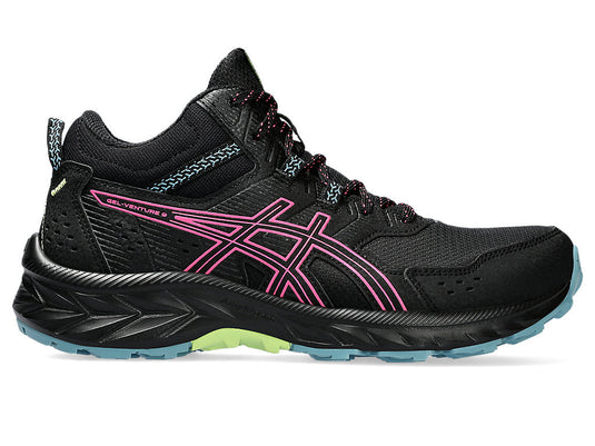 Women's Asics Gel-Venture 9 Mt, Black/Hot Pink, 7 B Medium - Skoutley Outdoors LLC