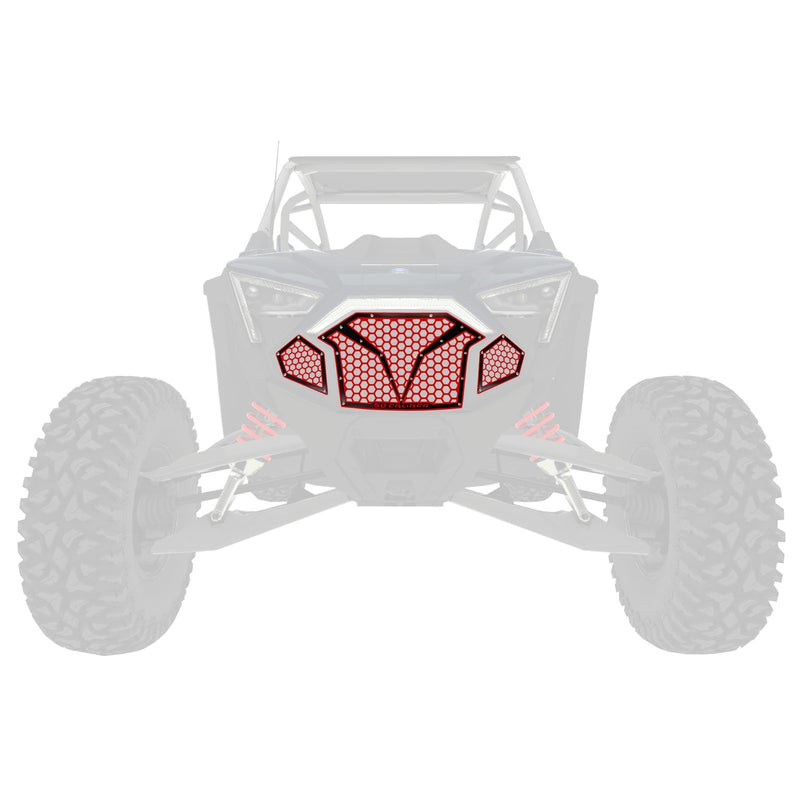 Load image into Gallery viewer, 3 Piece Laser Cut Steel Grille RZR PRO R & Turbo R