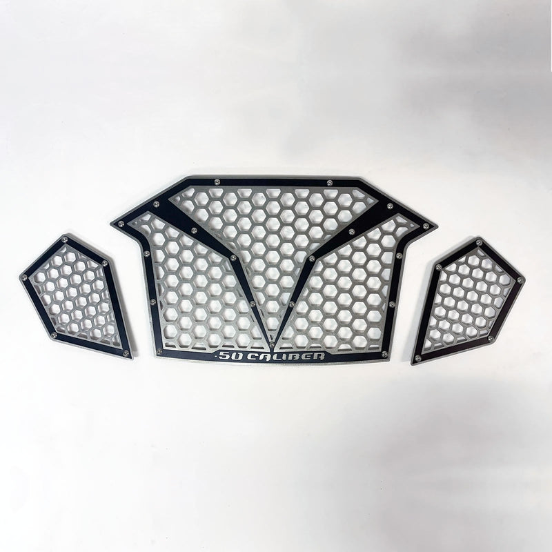 Load image into Gallery viewer, 3 Piece Laser Cut Steel Grille RZR PRO R & Turbo R