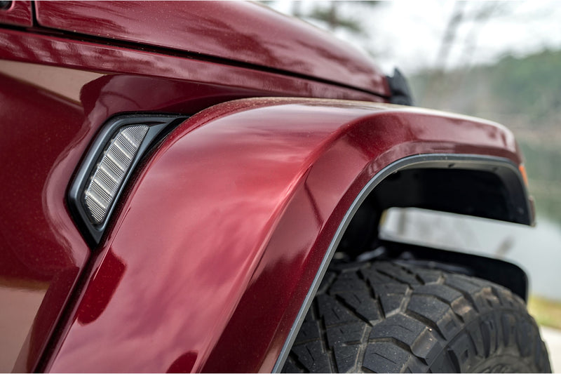 Load image into Gallery viewer, XB LED Side Markers: Jeep JL / JT (18+ / Side Vent / Set)