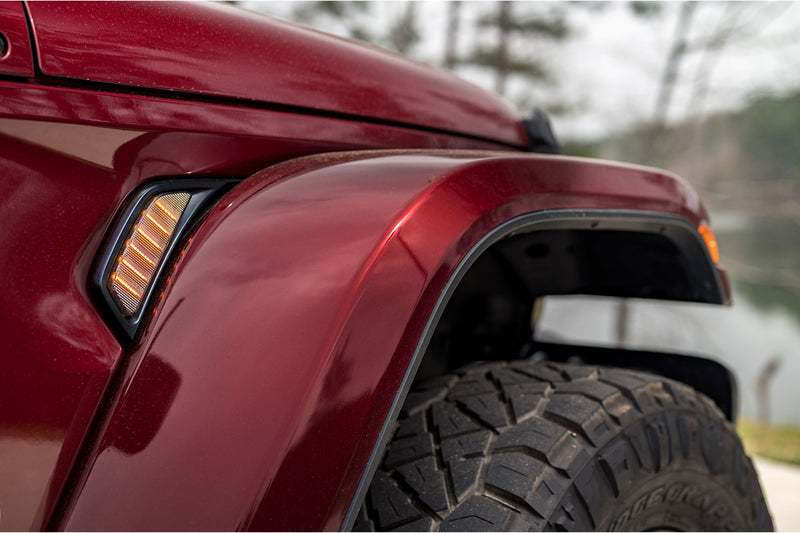 Load image into Gallery viewer, XB LED Side Markers: Jeep JL / JT (18+ / Side Vent / Set)
