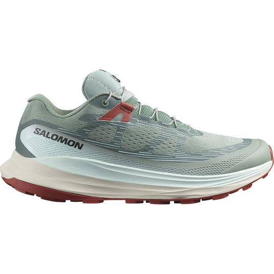 Women's Salomon Ultra Glide 2, Lily Pad/Bleached Aqua/Hot Sauce, 7.5 B Medium - Skoutley Outdoors LLC