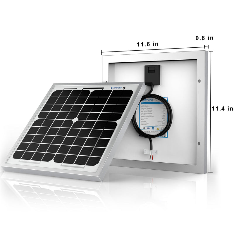 Load image into Gallery viewer, 10 Watt 12 Volt Monocrystalline Solar Panel