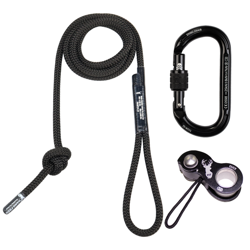 Load image into Gallery viewer, 10mm BlackOut Deluxe Sewn Tether & Lineman's Belts