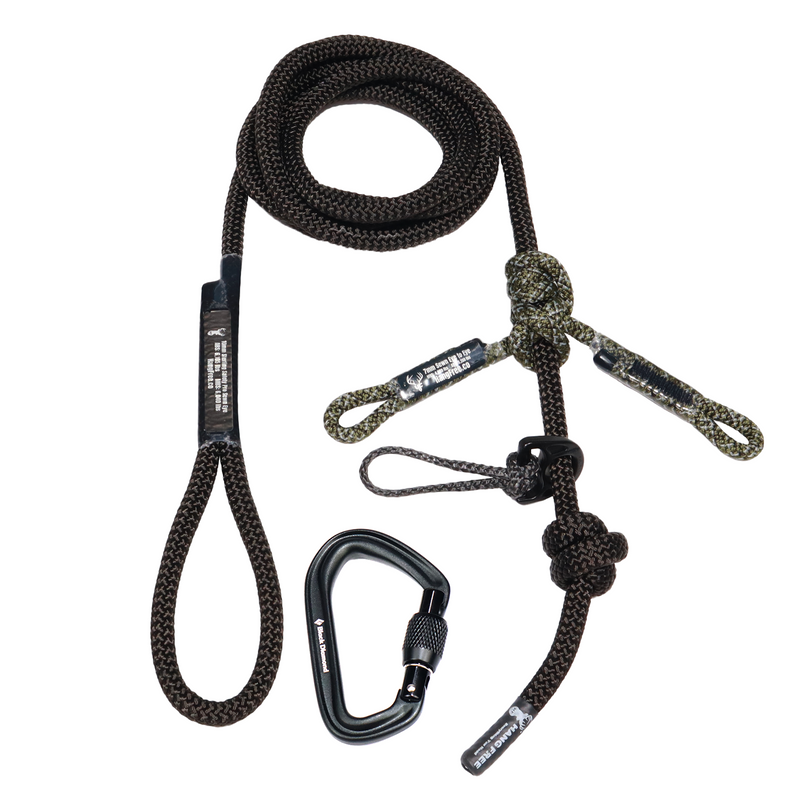 Load image into Gallery viewer, 10mm BlackOut Sewn Tree Tether & Lineman’s Belts