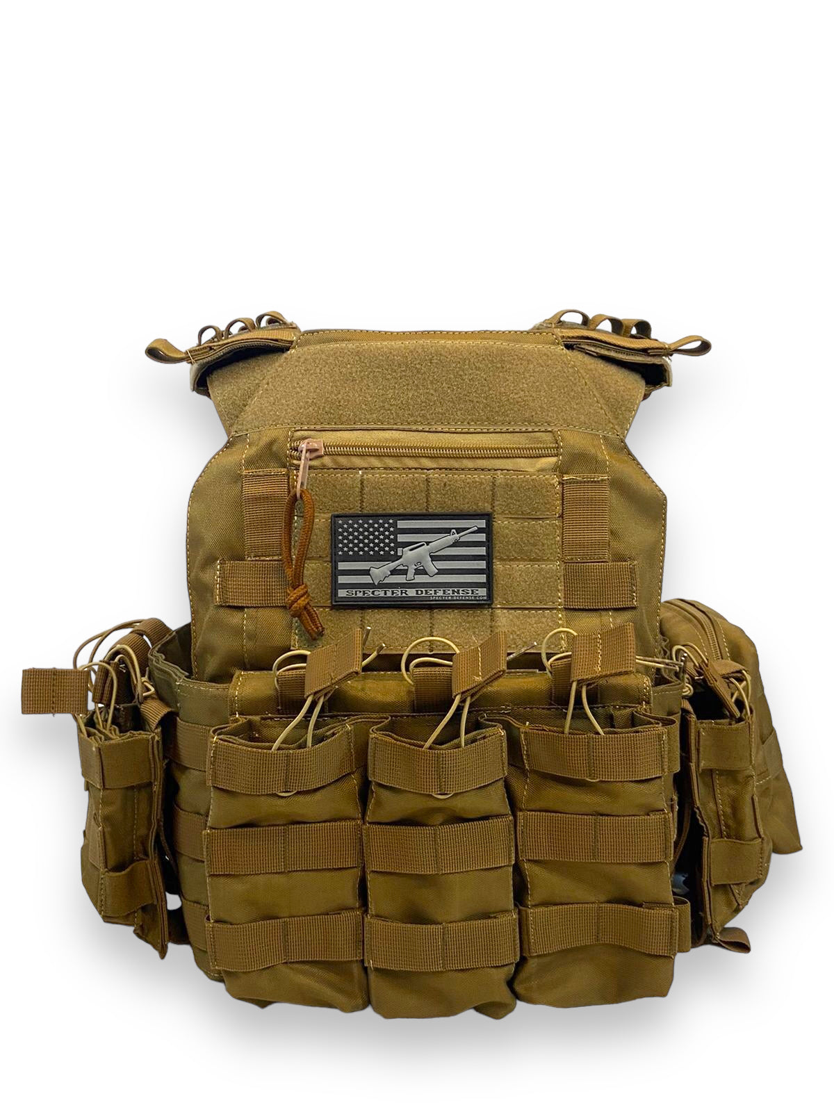 10 pcs Full Assault Package Vest Plate Carrier – MOLLE System, Multicam® Nylon