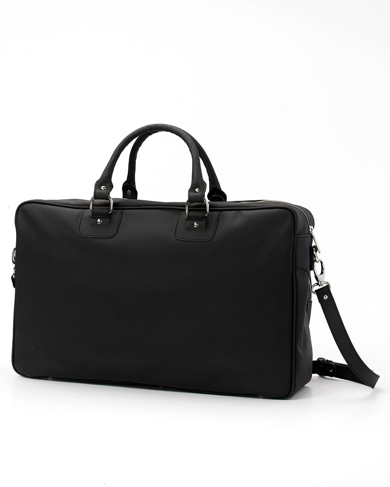 Load image into Gallery viewer, Vintage Leather Handbag Black/Silver