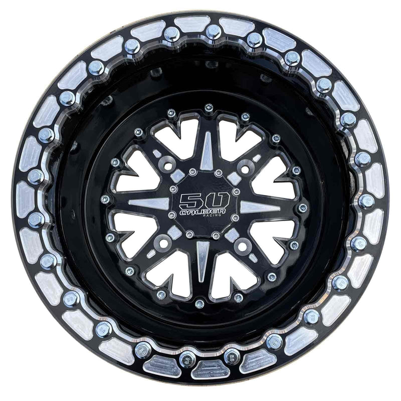 Load image into Gallery viewer, 502 Billet Aluminum Beadlock wheel Black