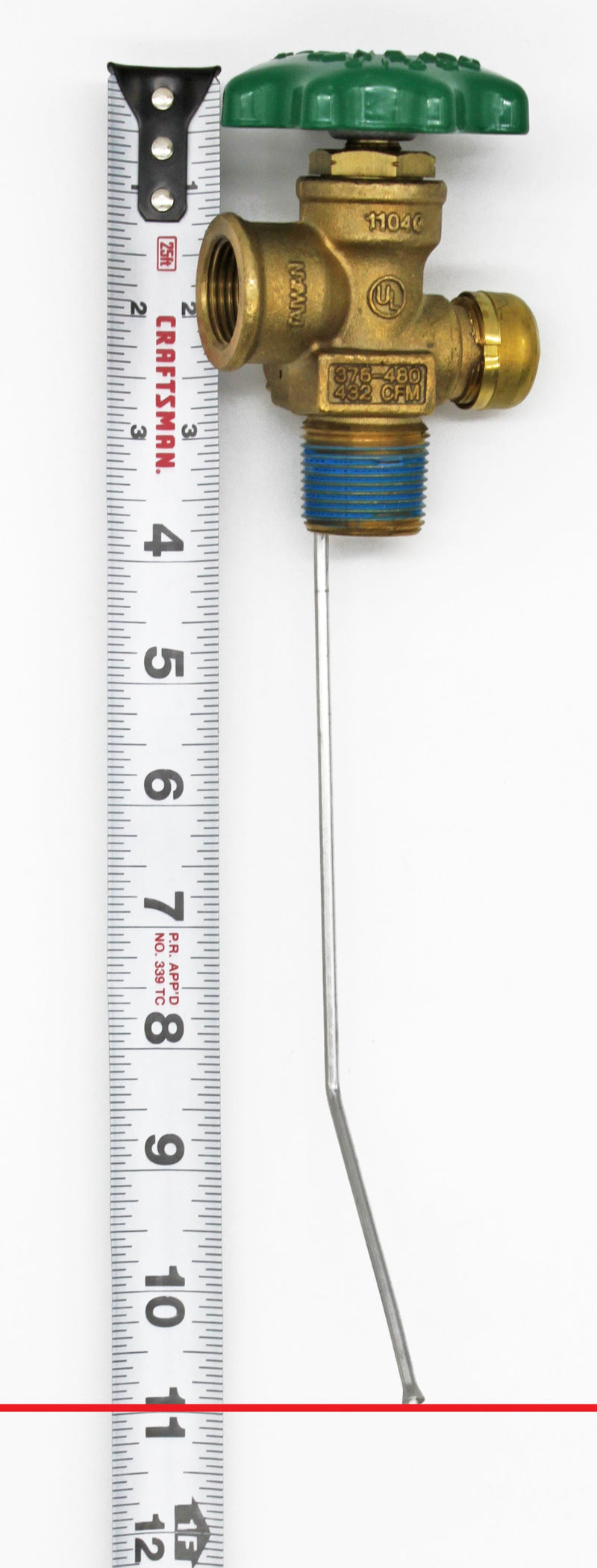 Load image into Gallery viewer, Flame King 100lb POL Valve For Hog or Horizontal Propane Cylinder