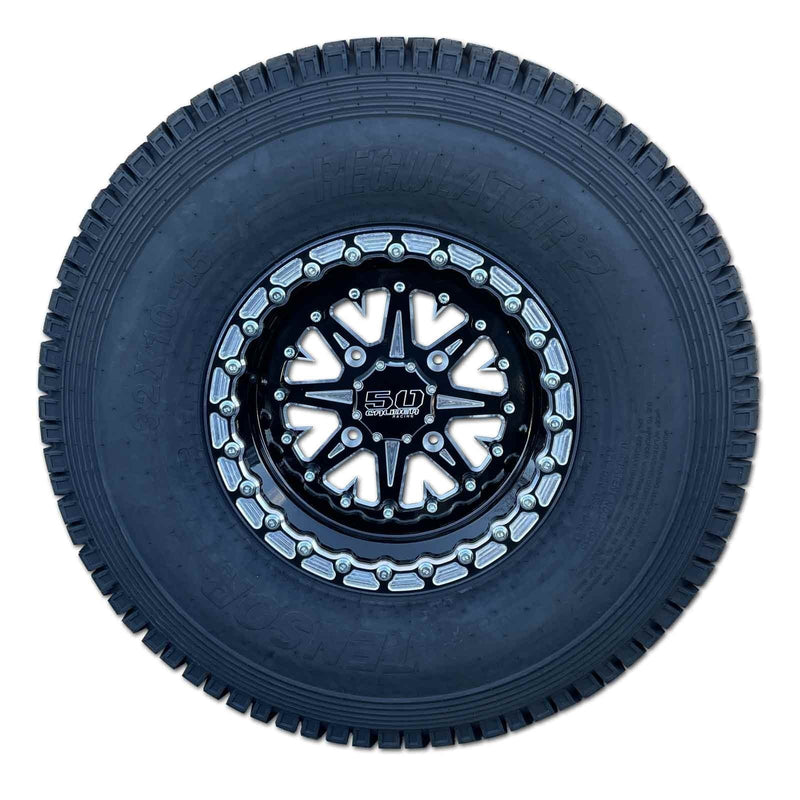 Load image into Gallery viewer, 502 Billet Aluminum Beadlock wheel Black