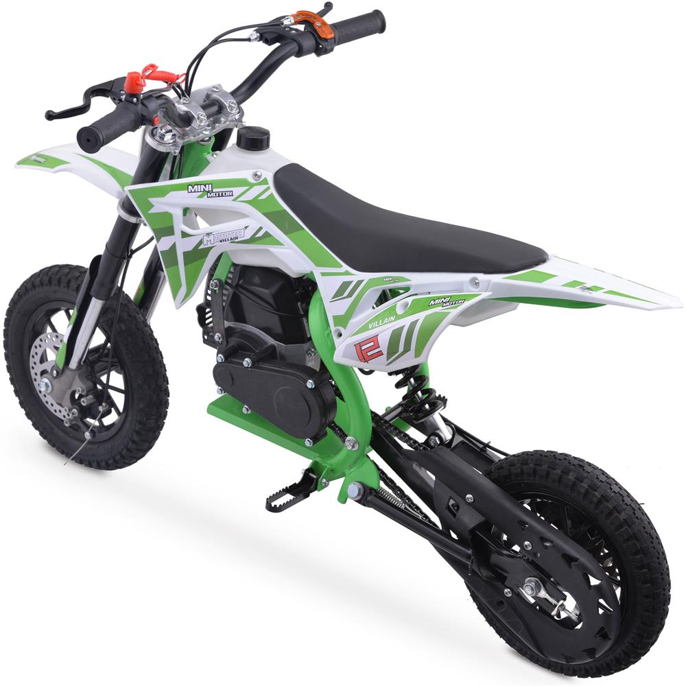 Mototec Villain 52cc 2-stroke Kids Gas Dirt Bike Green - Skoutley Outdoors LLC