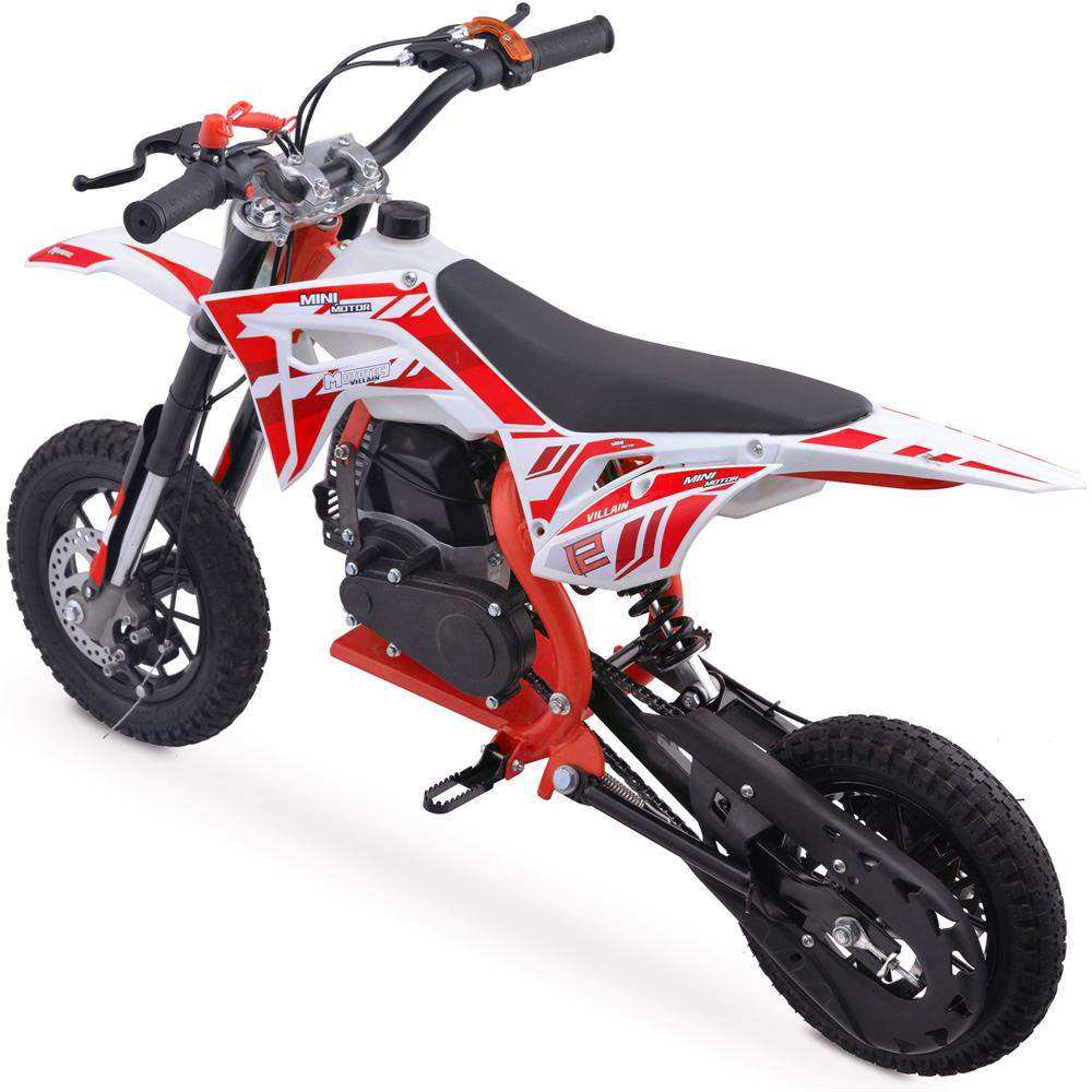 Mototec Villain 52cc 2-stroke Kids Gas Dirt Bike Red - Skoutley Outdoors LLC