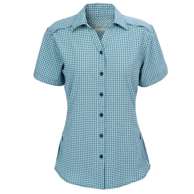 Load image into Gallery viewer, Sea Glass Ladies' TekCheck Shirt