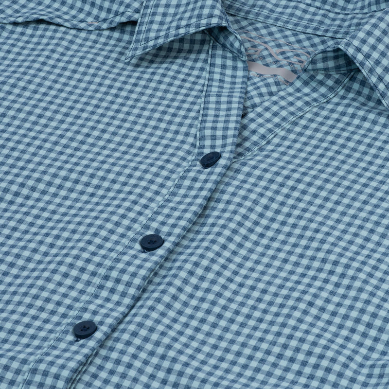 Load image into Gallery viewer, Sea Glass Ladies' TekCheck Shirt