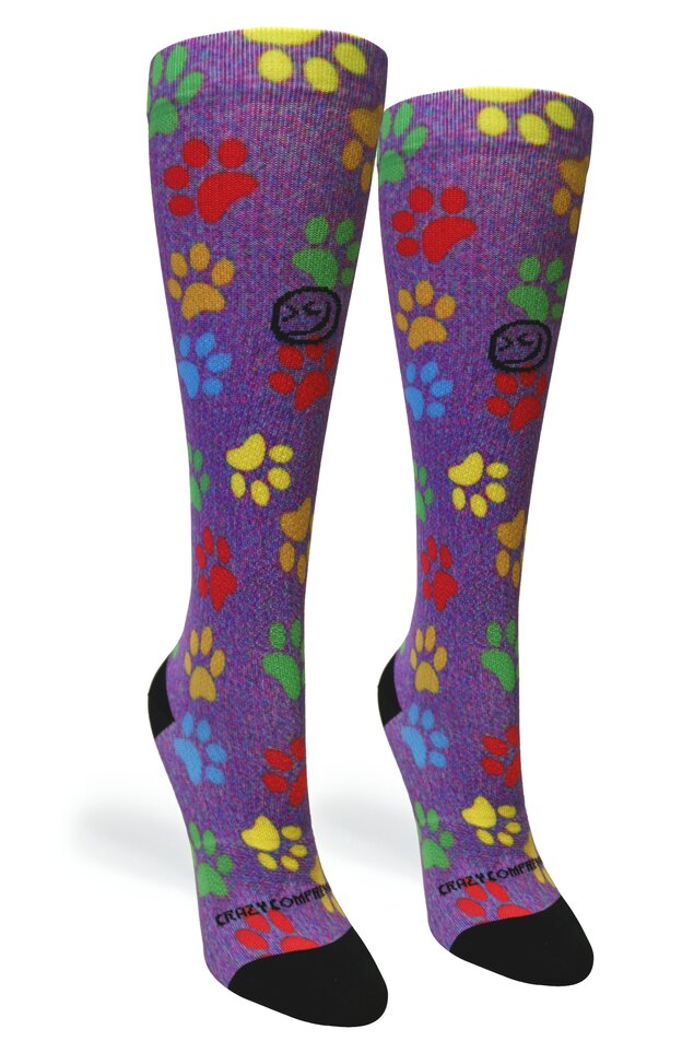 Load image into Gallery viewer, Paw Prints Station Purple - (Standard & Extra Wide)