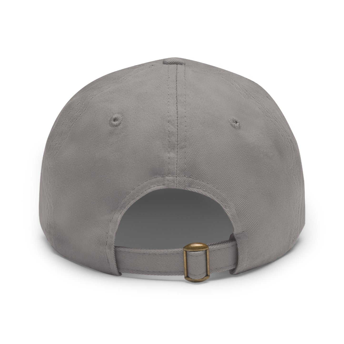 Stylish Dad Hat with Leather Patch, Casual Cap for Hunting Enthusiasts, Gift for Father's Day, Outdoor Adventure Gear, Trendy Dad Apparel