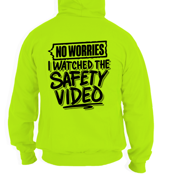 Load image into Gallery viewer, Watched the Safety Videos - Safety Hi-Vis Hoodie Workwear