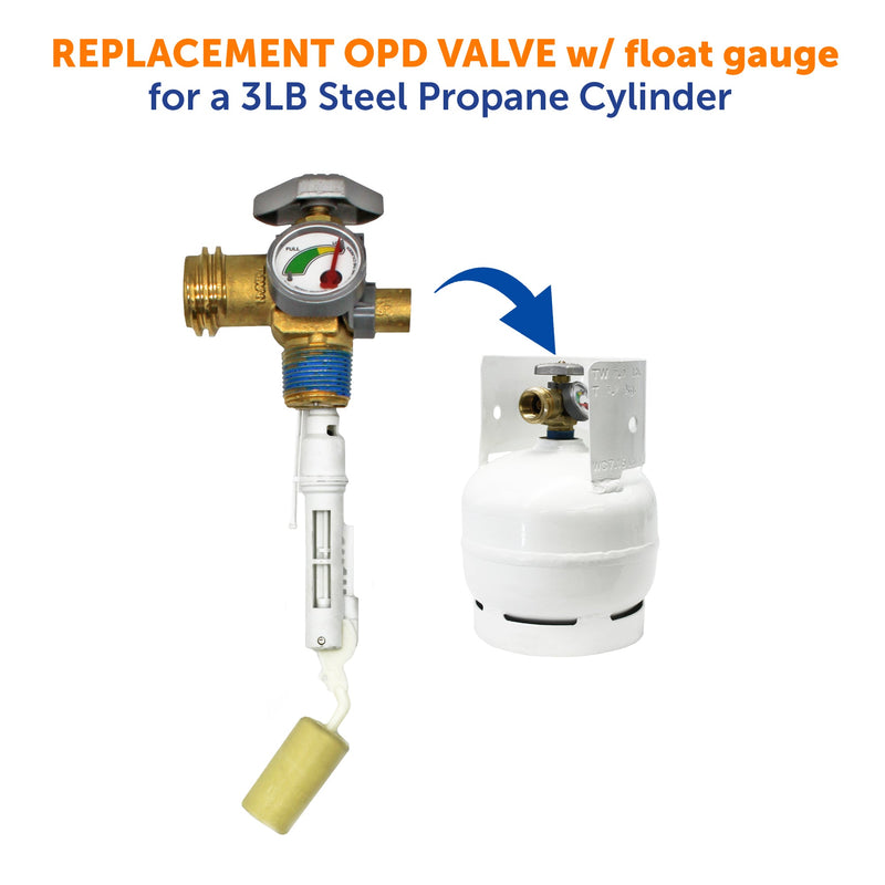 Load image into Gallery viewer, Flame King 3lb OPD Valve with Float Gauge
