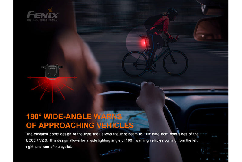 Load image into Gallery viewer, Fenix BC05R V2.0 Rechargeable Bicycle Tail Light