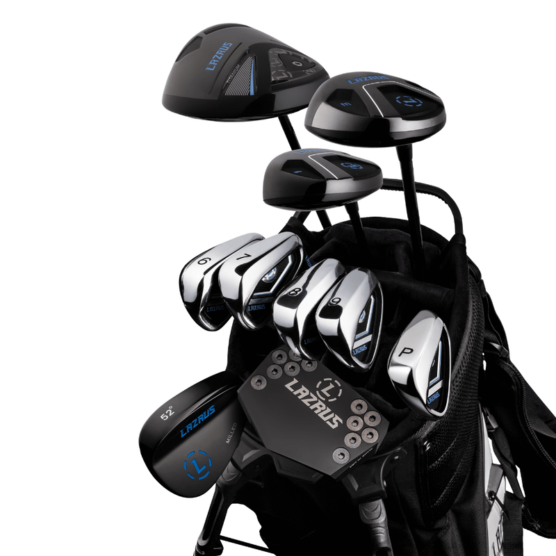 Load image into Gallery viewer, Lazrus Golf 11 pc Set - LAZ2 Driver, 3W, 1H, 6-PW Irons, 52° Wedge, Putter & Bag Optional