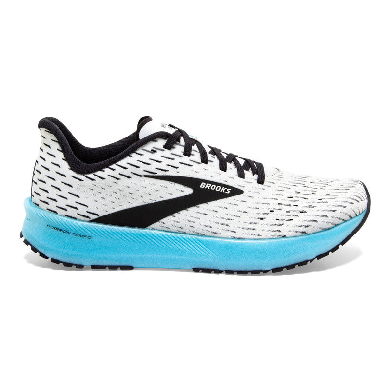 Women's Brooks Hyperion Tempo, White/Black/Iced Aqua, 5.5 B Medium - Skoutley Outdoors LLC