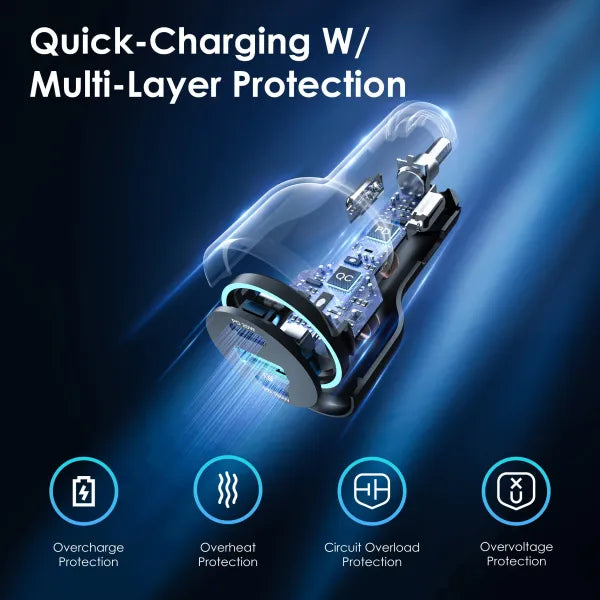 Load image into Gallery viewer, Rexing 120W USB C Triple Port Car Charger with Cable Included