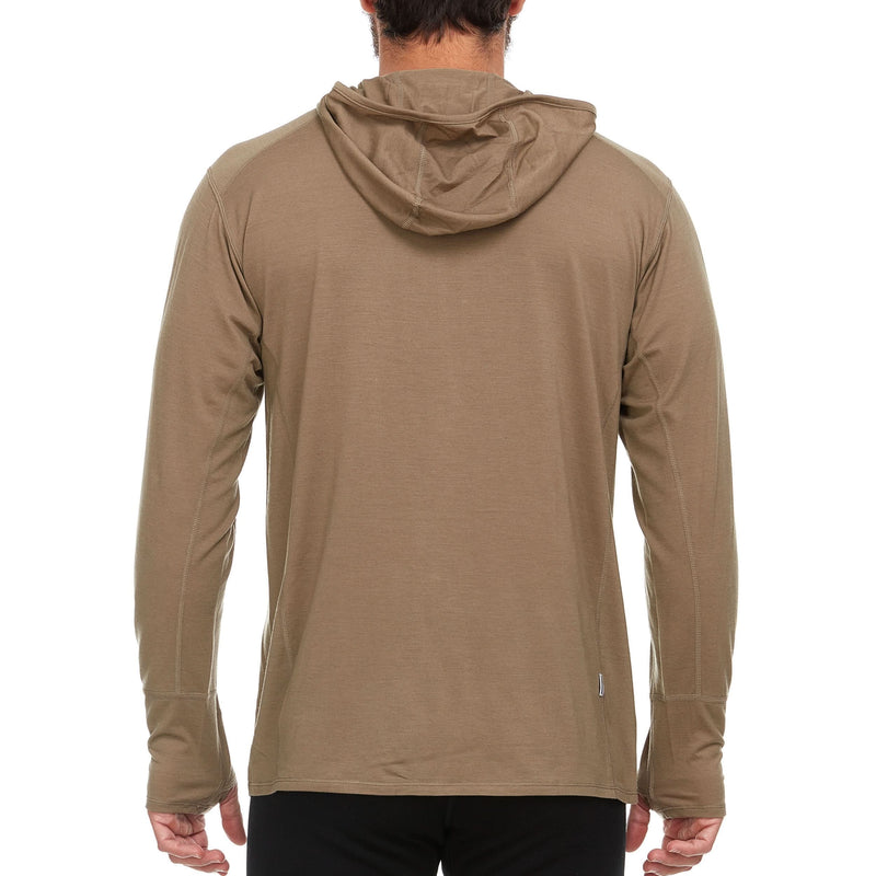 Load image into Gallery viewer, Men's Wool 1/4 Zip Merino Sun Hoodie - Microweight