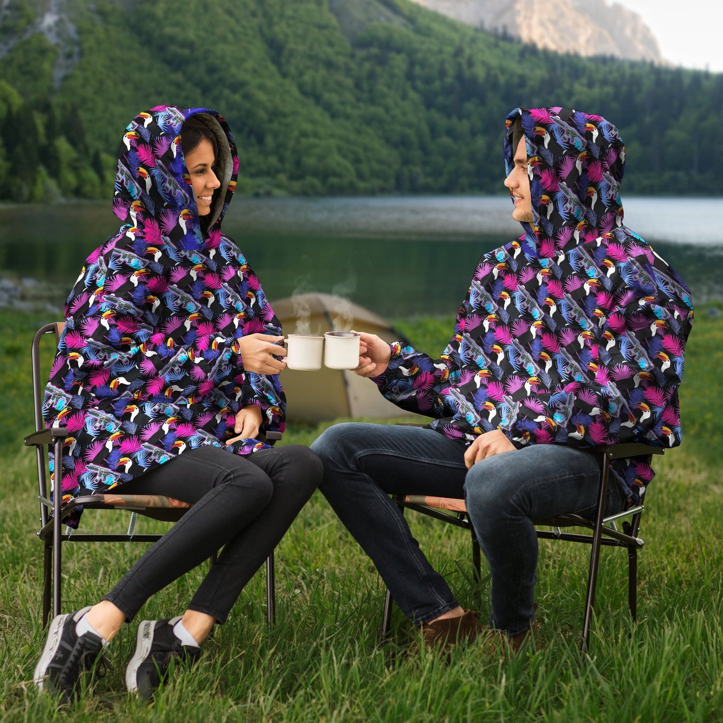 Rad Palm Toucan Attack Snug Hoodie