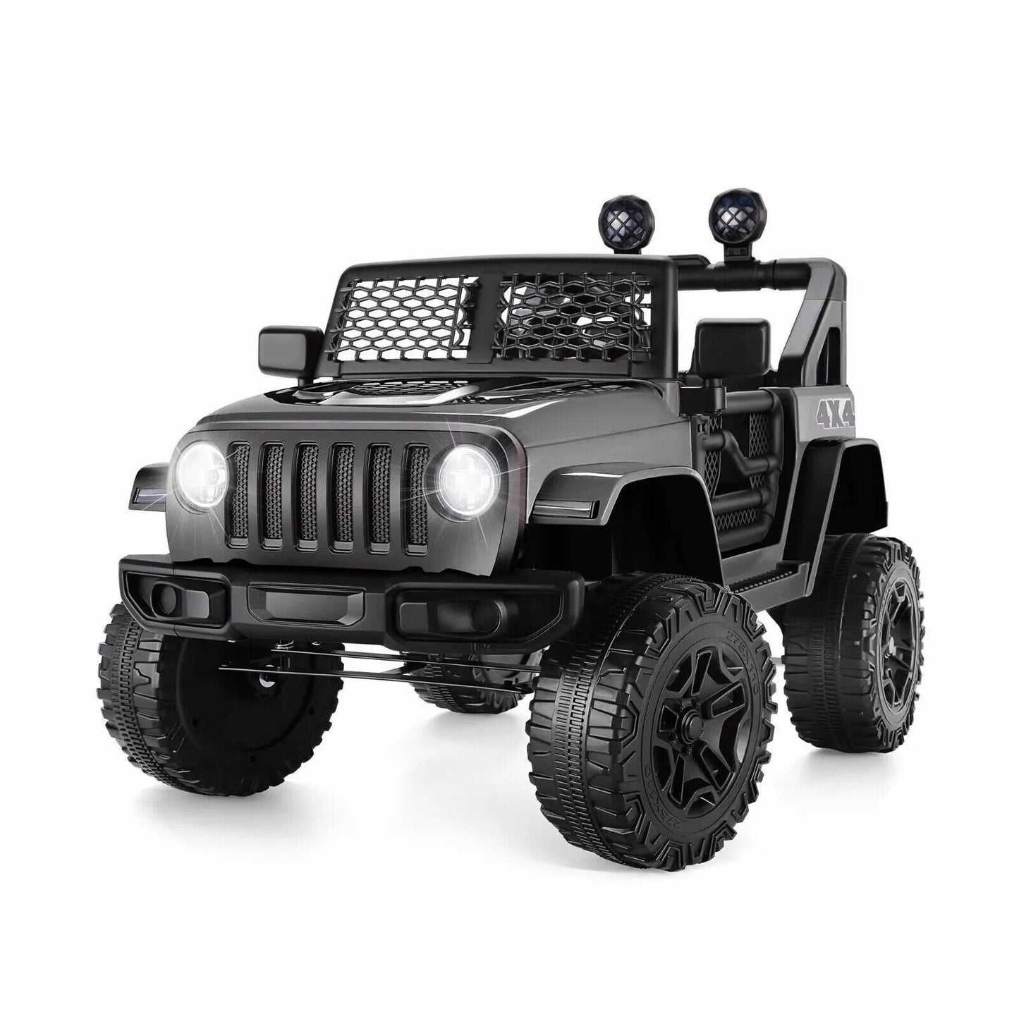 12V 2-Seater Electric Ride-On Car with LED Lights, MP3 Player, and Remote Control for Kids