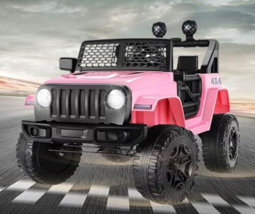 12V 2-Seater Electric Ride-On Car with LED Lights, MP3 Player, and Remote Control for Kids