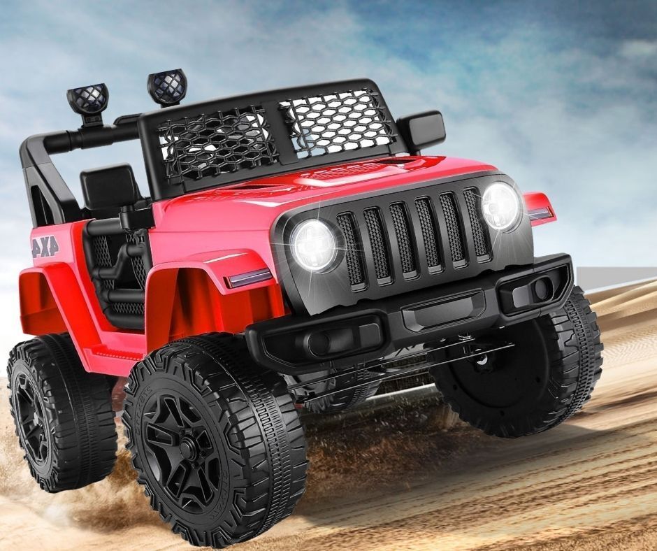 12V 2-Seater Electric Ride-On Car with LED Lights, MP3 Player, and Remote Control for Kids