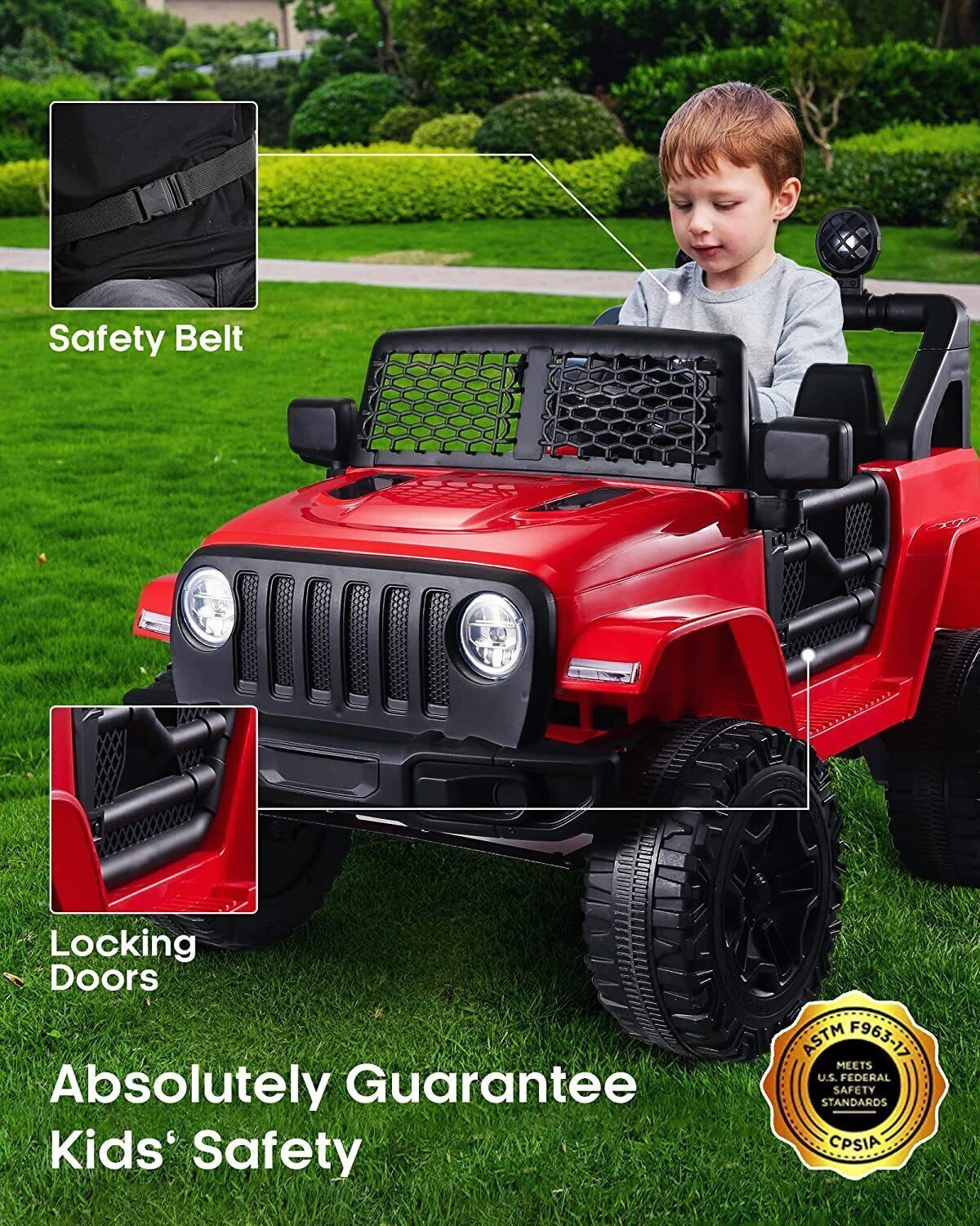 12V 7Ah Electric Kids Ride On Car Power Wheels Jeep - 2 Seater
