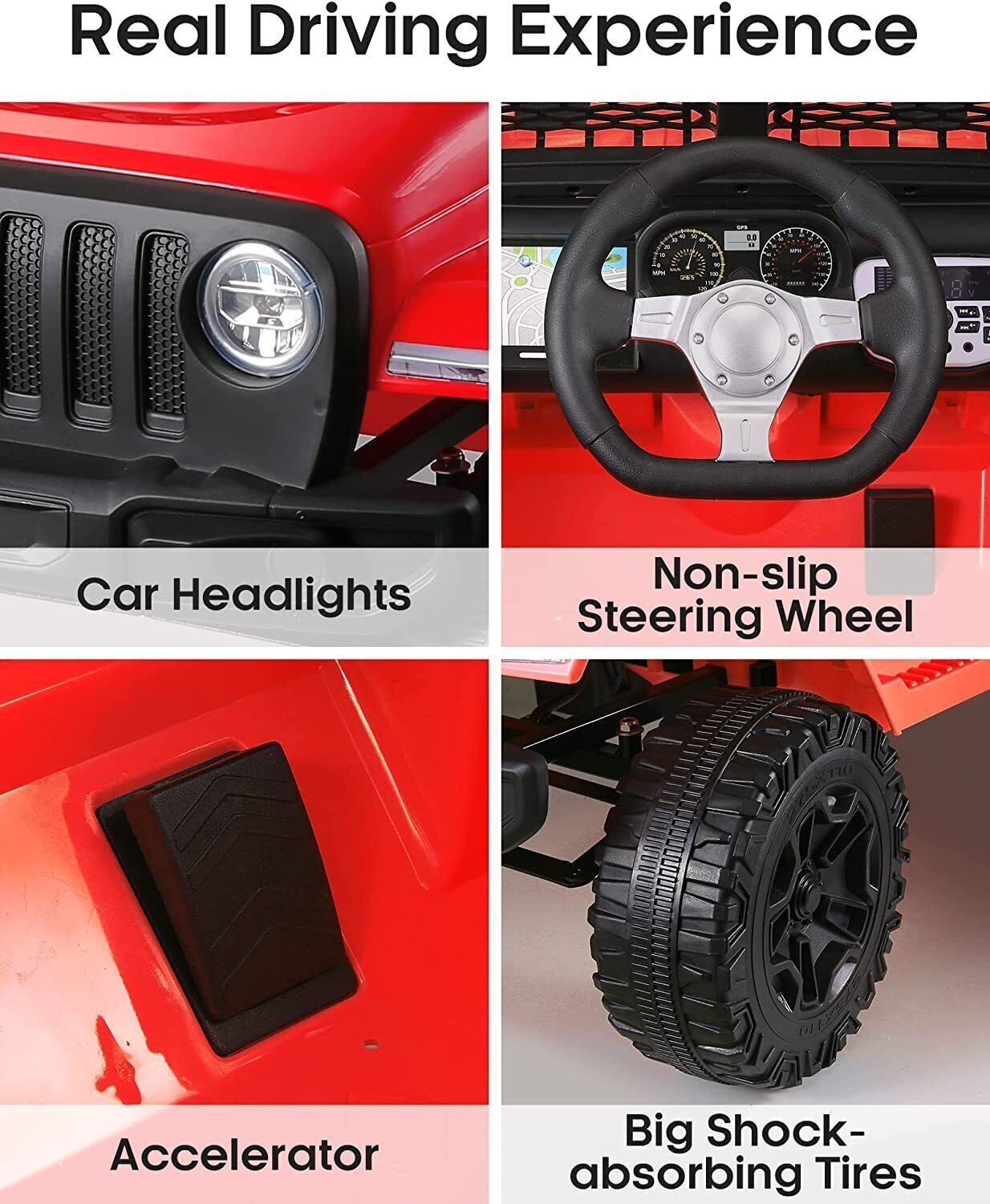 12V 7Ah Electric Kids Ride On Car Power Wheels Jeep - 2 Seater