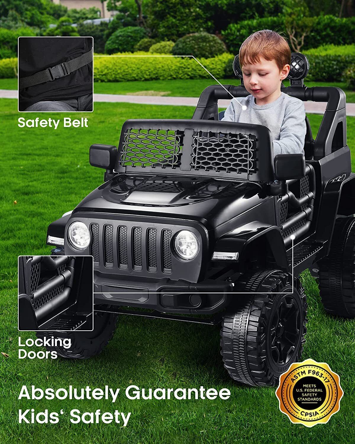 12V 7Ah Electric Kids Ride On Car Power Wheels Jeep - 2 Seater