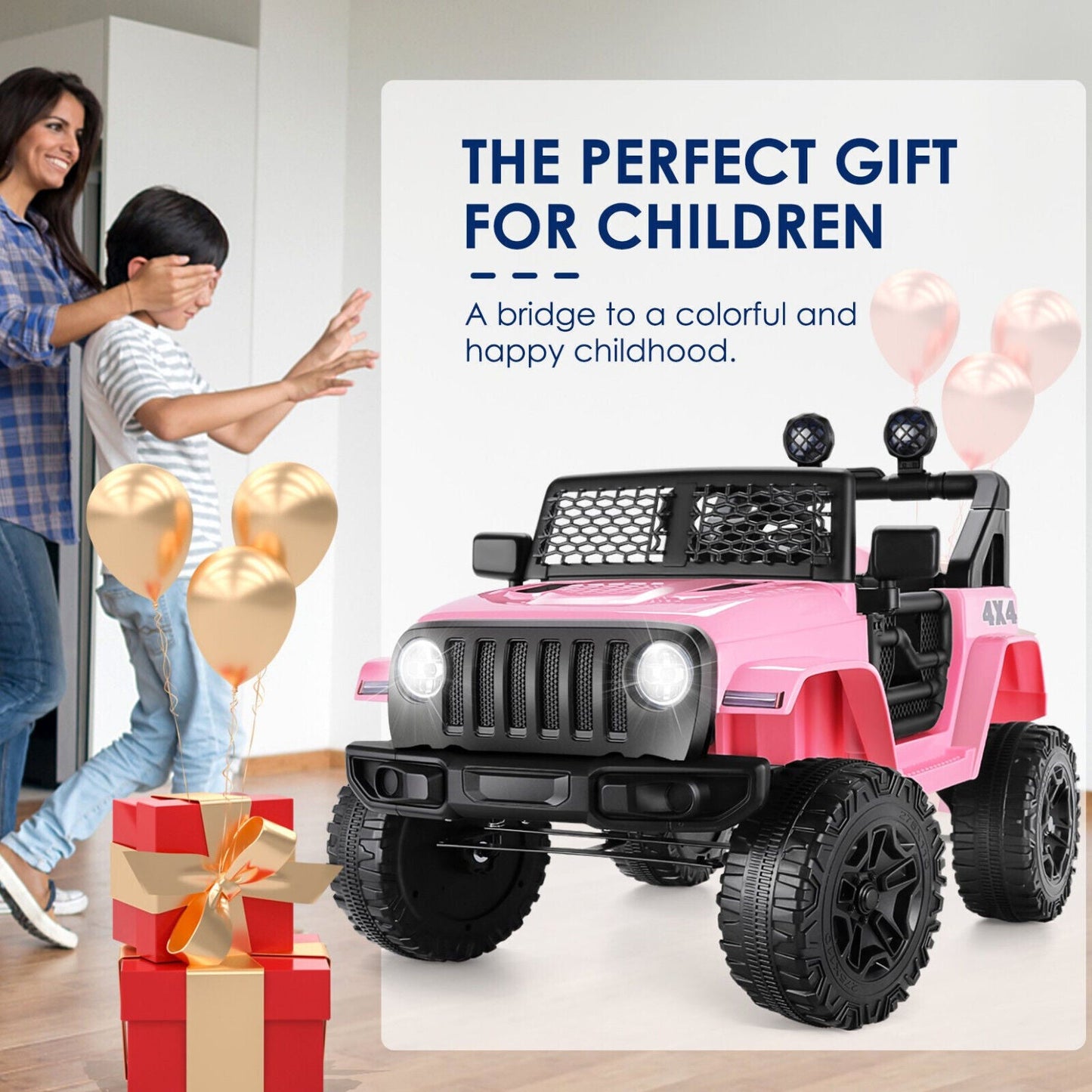 12V 7Ah Electric Kids Ride On Car Power Wheels Jeep - 2 Seater for Safe and Fun Adventures