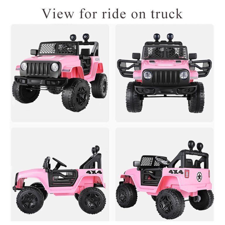 12V 7Ah Electric Kids Ride On Car Power Wheels Jeep - 2 Seater, Safe and Reliable