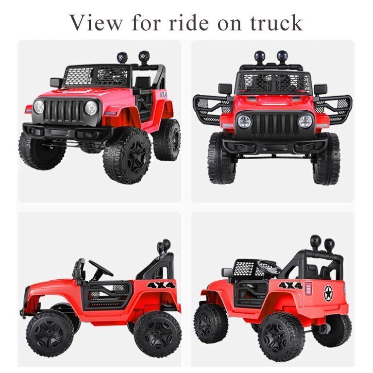 12V 7Ah Electric Kids Ride On Car Power Wheels Jeep - 2 Seater, Safe and Reliable