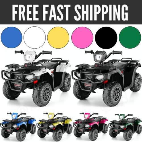 12V Electric ATV Ride-On Toy Car with USB/MP3 for Kids Ages 3-6