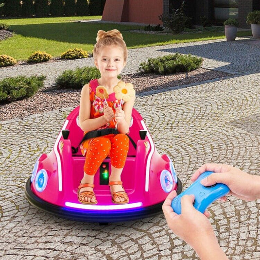 12V Electric Ride On Car for Toddlers with Remote Control and Flashing LED Lights - Perfect Gift for Little Drivers