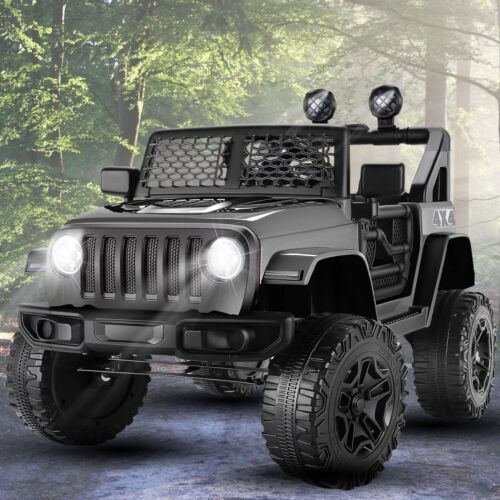 12V Electric Ride-On Jeep for Kids with USB, Bluetooth, Remote Control, and MP3 Player - Max Speed 3 MPH