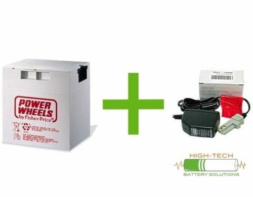 12V Grey Battery and Charger Kit for Fisher-Price Power Wheels - MODEL #00801-1778