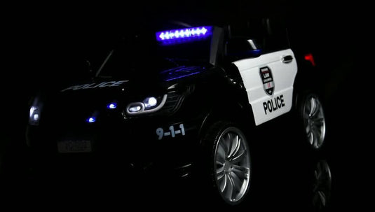 Police SUV Truck Ride-On Toy for Kids with 12V Battery and Remote Control
