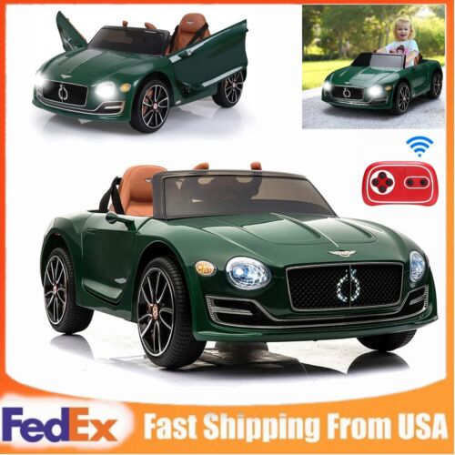 12V Licensed Bentley Kids Electric Ride On Car with Remote Control and LED Lights