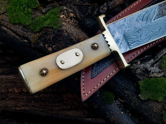 Damascus Steel Cowboy Bowie Knife – 13