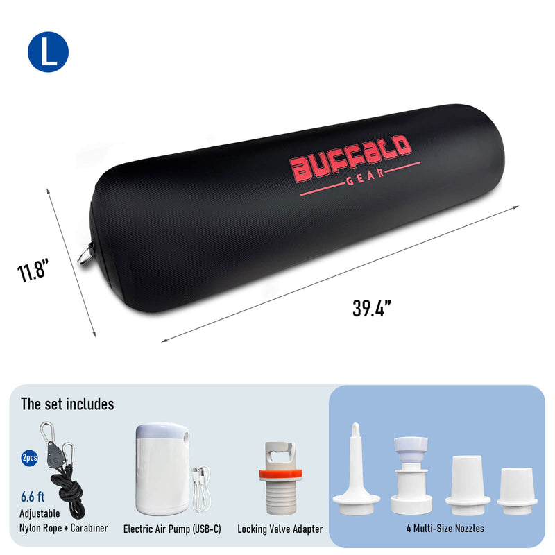 Load image into Gallery viewer, 11.8" x 39.4" Inflatable Boat Fender with Electric Pump