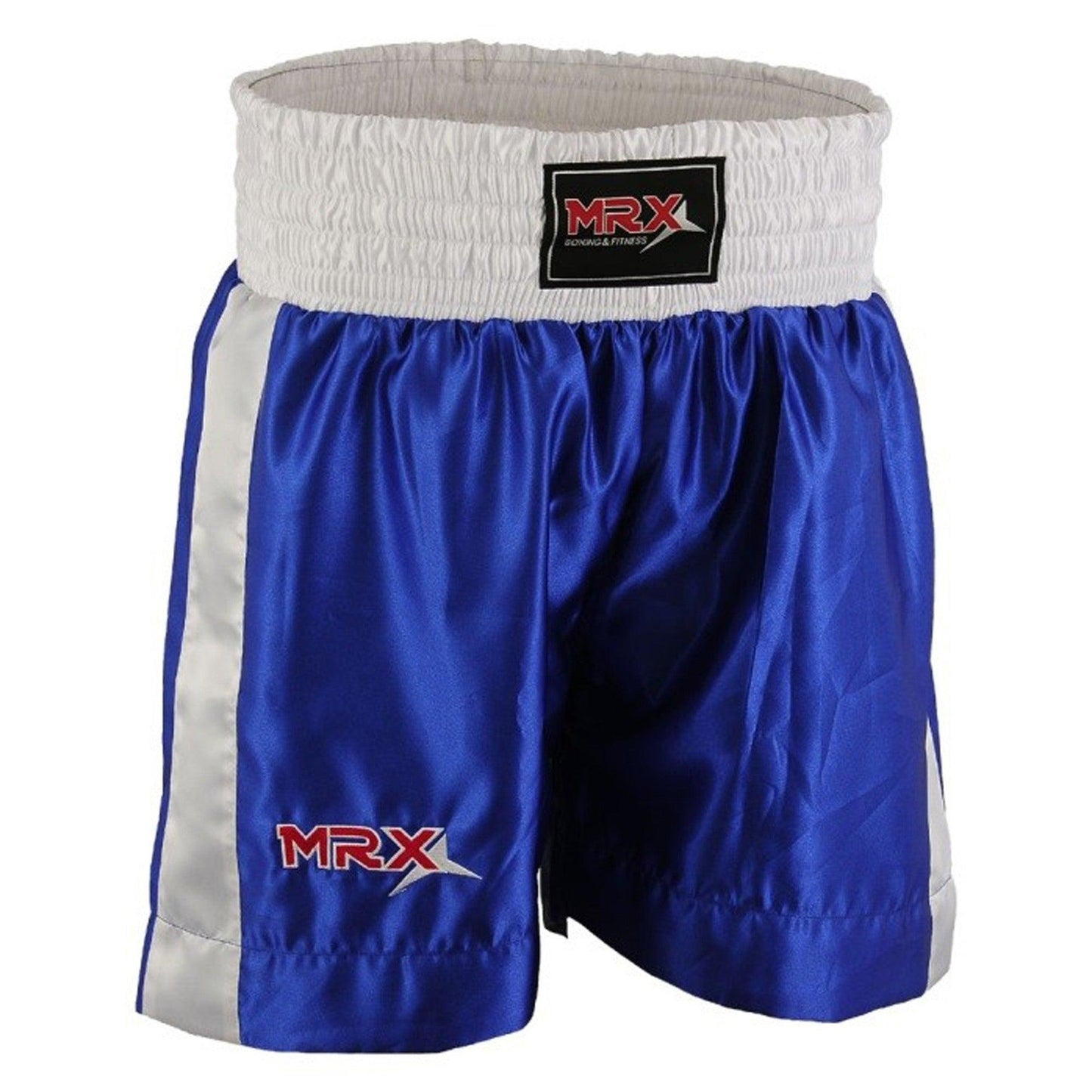 MRX Mens Boxing Shorts Fighting Shorts Blue-white-1301