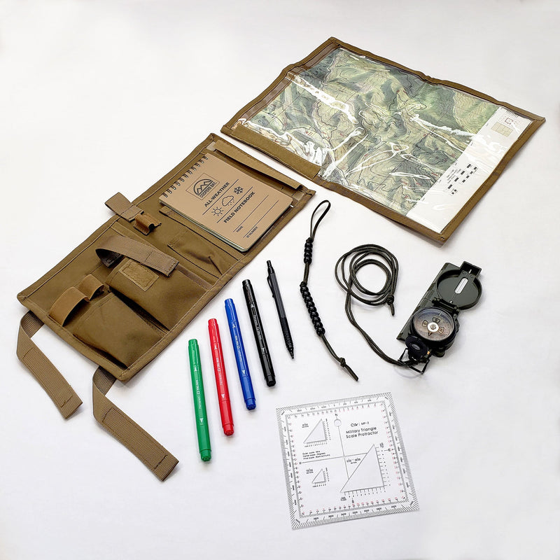 Load image into Gallery viewer, Compass Navigation Kit - Advanced Package - Includes Multifunction Case w/Protective Map Pouch