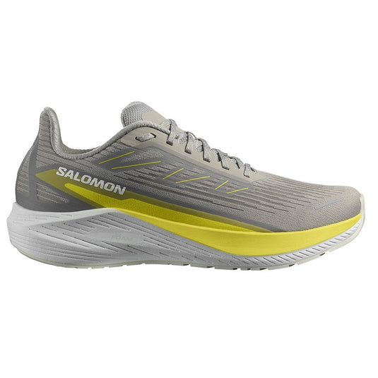 Men's Salomon Aero Blaze 2, Ghost Gray/Sulphur Spring/White, 12 D Medium - Skoutley Outdoors LLC